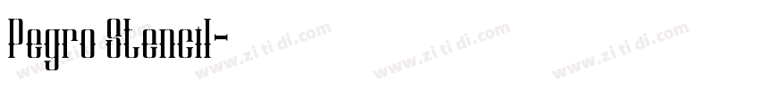 Pegro Stencil字体转换